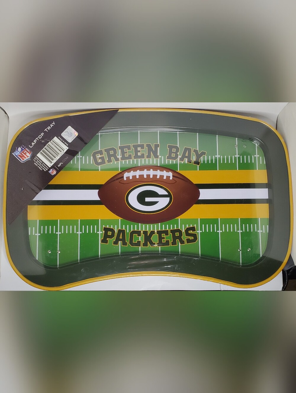 Vintage Green Bay Packers Metal Laptop TV Tray - 22" X 13", New In Plastic